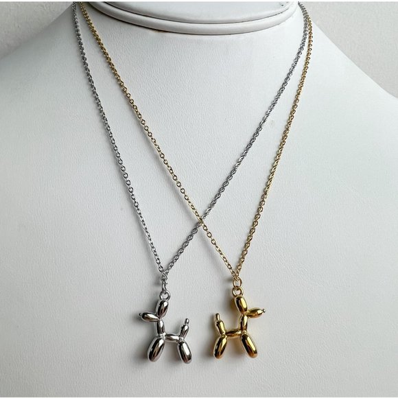 Dog Pendant Necklace Balloon Dog Necklace for Dog Lovers - Picture 5 of 8